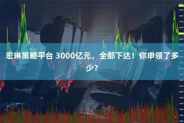 宏琳策略平台 3000亿元，全部下达！你申领了多少？