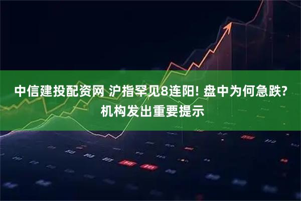 中信建投配资网 沪指罕见8连阳! 盘中为何急跌? 机构发出重要提示
